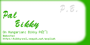 pal bikky business card